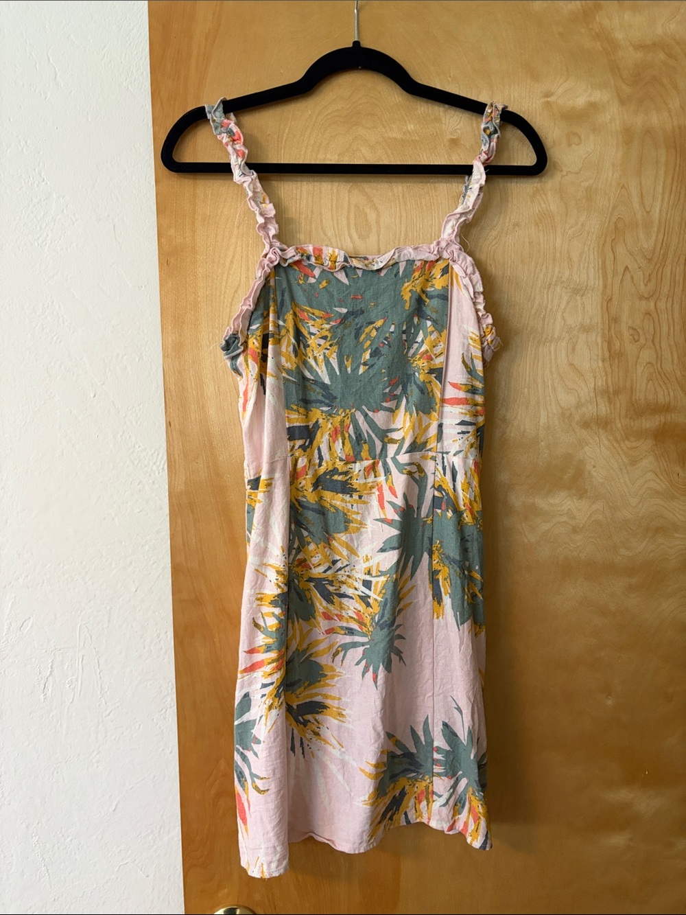 Sadie & Sage Pink Tropical Print Mini Dress